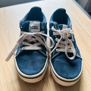 Vans Little Kids Size 12 Blue Sneakers